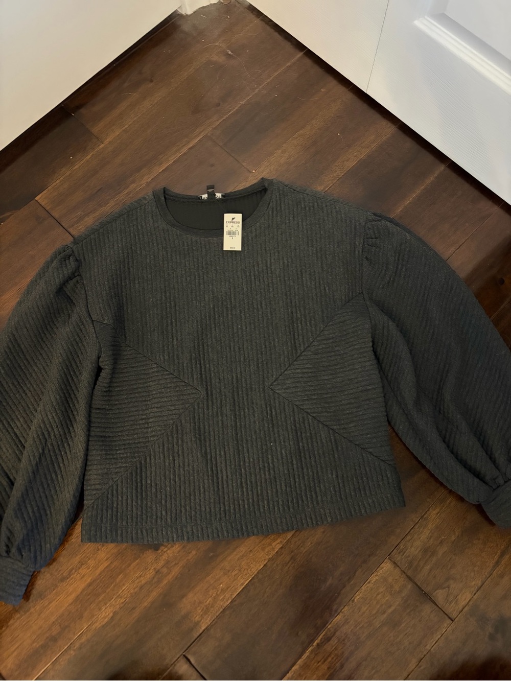 Womens Balloon Sleeve Sweater